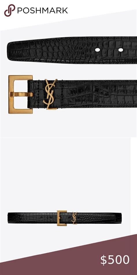 unai emery ysl belt|ysl crocodile belt.